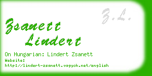 zsanett lindert business card